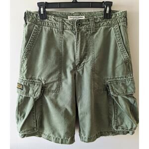 Ralph Lauren Polo Jeans Company Military Surplus Cargo Shorts Army Green Mens 30